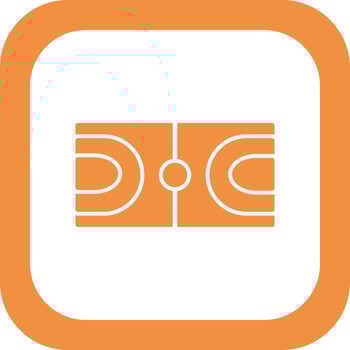 Basketball Court Icon vector