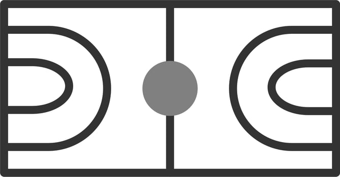 Basketball Court Icon vector