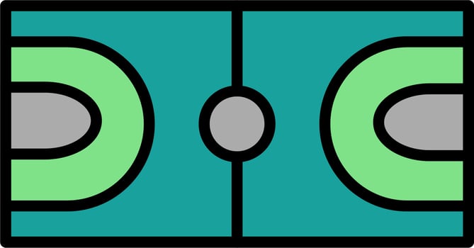 Basketball Court Icon vector