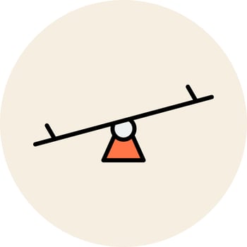 Seasaw Vector Icon