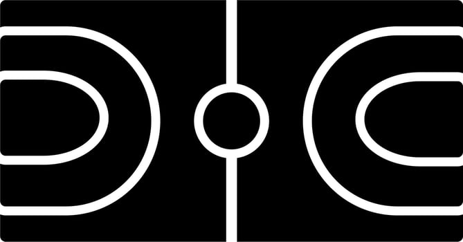 Basketball Court Icon vector