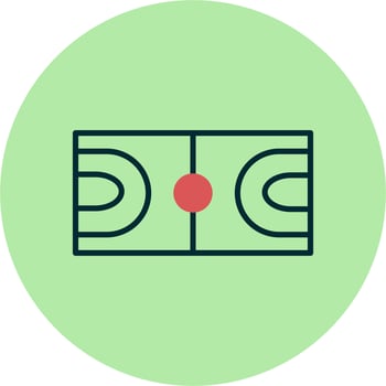 Basketball Court Icon vector