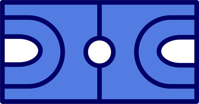 Basketball Court Icon vector