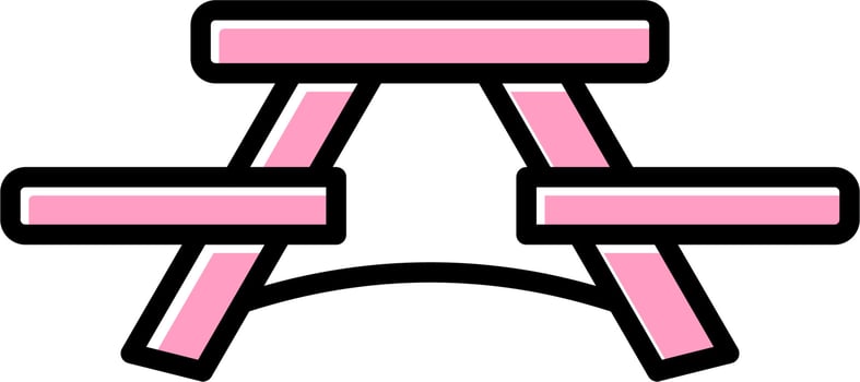 Picnic Table Vector Icon