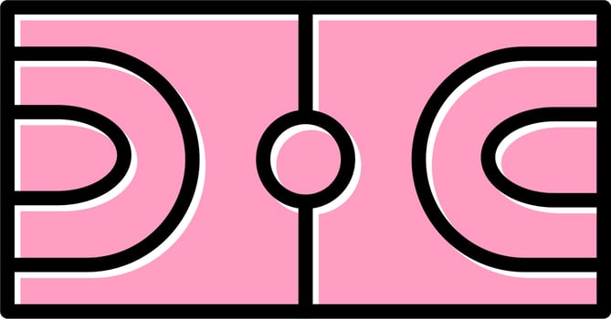Basketball Court Icon vector