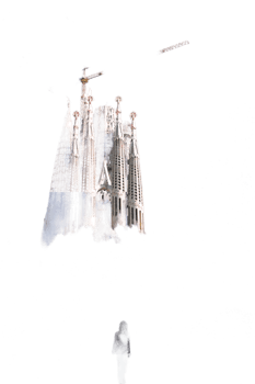 Sagrada Familia, religious building under construction in the city of Barcelona png