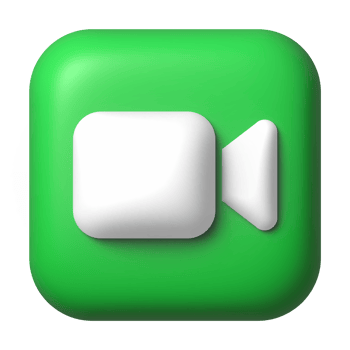 Video chat 3D application icon png