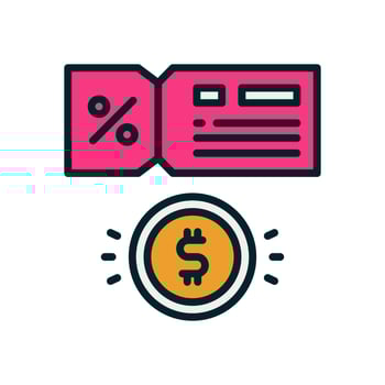 voucher icon for your website, mobile, presentation, and logo design. vector