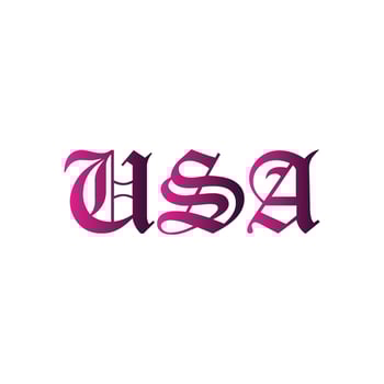 USA Letter logo design, USA vector logo,  USA with shape,  USA template with matching color, USA logo Simple, Elegant,  USA Luxurious Logo, USA Vector pro, USA Typography,