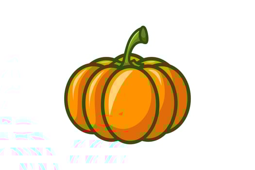 Pumpkin organic Vector Logo