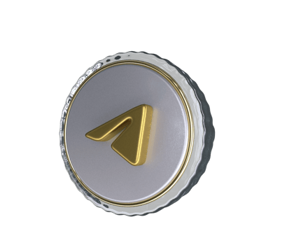 Realistic Telegram icon 3D illustration png