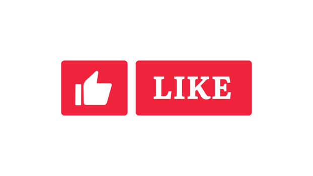 Social media like icon and text free png