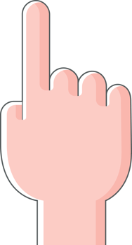 Index finger cartoon png