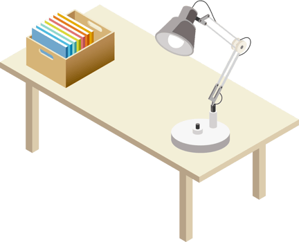 work table Isometric color symbol png