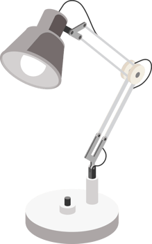 Table lamp Isometric symbol color png