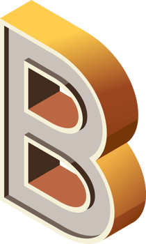 alphabets font isometric png