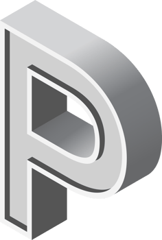 alphabets font isometric png