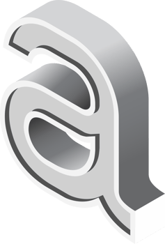 alphabets font isometric png