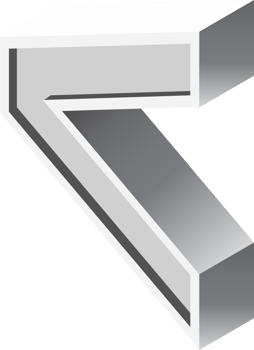 alphabets font isometric png