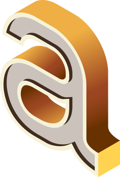 alphabets font isometric png