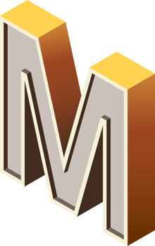 alphabets font isometric png