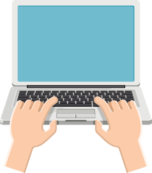 laptop computer flat color png
