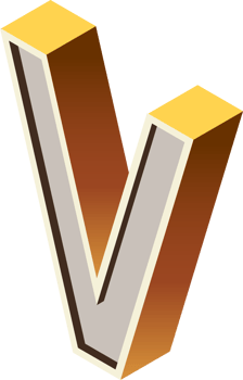 alphabets font isometric png