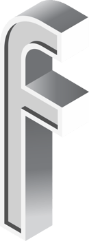 alphabets font isometric png