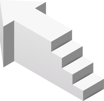 arrow staircase infographic png