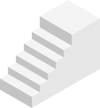 Staircase isometric symbol png
