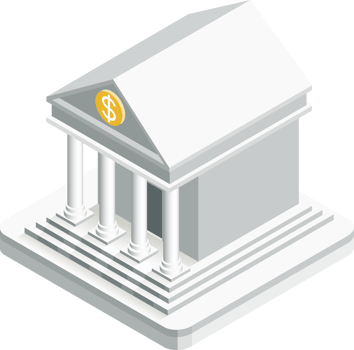 Financial institution isometric png