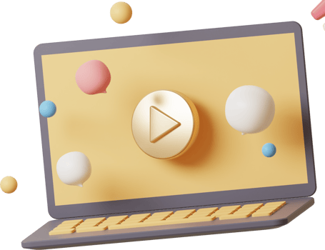 Social media gold video play button. png