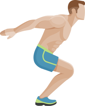 man exercises workout png