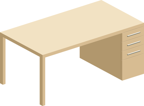 Desk color illustration png