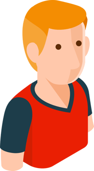 Soccer player isometric png