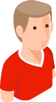 Soccer player isometric png