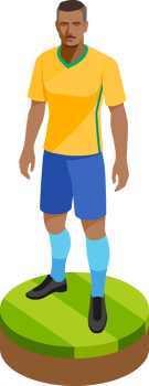 Soccer football player png