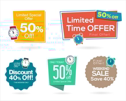 Sale and Limited Special Offer Banner Vector Template