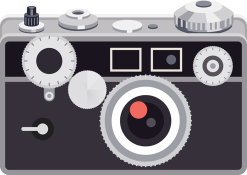 Antique camera symbol png