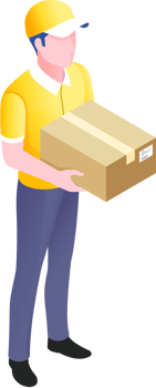 Delivery man symbol png