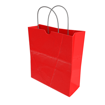 3D Rendering Of Paper Bag png