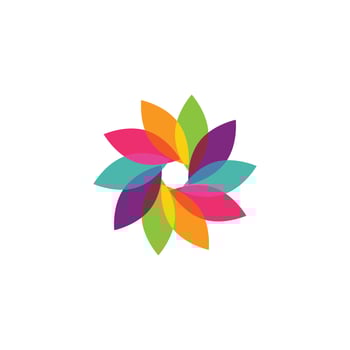 Lotus flowers logo vector