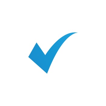 Check mark V Letter Logo vector