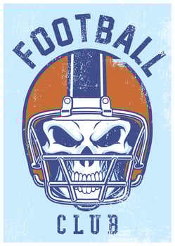 vintage football club design vector