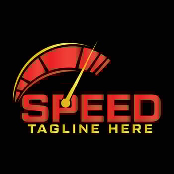 Speed logo free vector