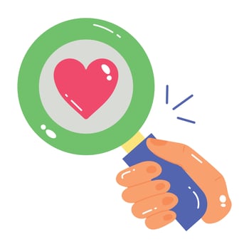 Trendy Find Love vector