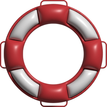 3d icon of life belt png
