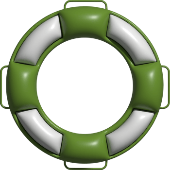 3d icon of life belt png
