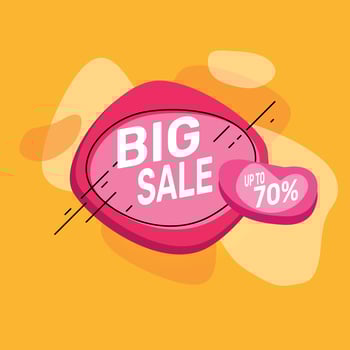 Big sale banner vector