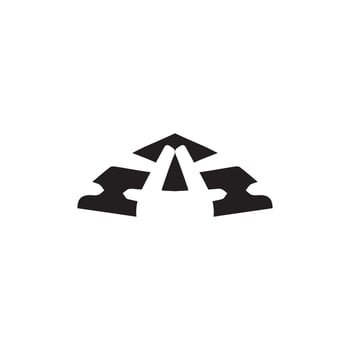 Tent icon. Simple style camping travel poster background symbol. Tent brand logo design element. Tent t-shirt printing. vector for sticker.